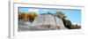 ¡Viva Mexico! Panoramic Collection - Maya Archaeological Site with Fall Colors - Edzna-Philippe Hugonnard-Framed Photographic Print