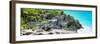 ¡Viva Mexico! Panoramic Collection - Mayan Archaeological Site with Iguana-Philippe Hugonnard-Framed Photographic Print