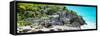 ¡Viva Mexico! Panoramic Collection - Mayan Archaeological Site with Iguana-Philippe Hugonnard-Framed Stretched Canvas