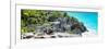 ¡Viva Mexico! Panoramic Collection - Mayan Archaeological Site with Iguana-Philippe Hugonnard-Framed Photographic Print