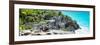 ¡Viva Mexico! Panoramic Collection - Mayan Archaeological Site with Iguana-Philippe Hugonnard-Framed Photographic Print