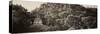 ¡Viva Mexico! Panoramic Collection - Mayan Ruins in Palenque at Sunrise-Philippe Hugonnard-Stretched Canvas