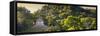 ¡Viva Mexico! Panoramic Collection - Mayan Ruins in Palenque at Sunrise-Philippe Hugonnard-Framed Stretched Canvas