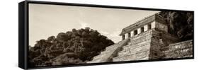 ¡Viva Mexico! Panoramic Collection - Mayan Temple of Inscriptions - Palenque I-Philippe Hugonnard-Framed Stretched Canvas