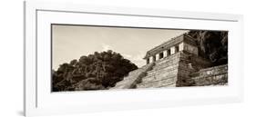 ¡Viva Mexico! Panoramic Collection - Mayan Temple of Inscriptions - Palenque I-Philippe Hugonnard-Framed Photographic Print