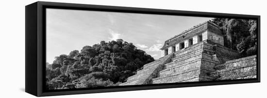 ¡Viva Mexico! Panoramic Collection - Mayan Temple of Inscriptions - Palenque II-Philippe Hugonnard-Framed Stretched Canvas