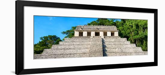 ¡Viva Mexico! Panoramic Collection - Mayan Temple of Inscriptions - Palenque III-Philippe Hugonnard-Framed Photographic Print