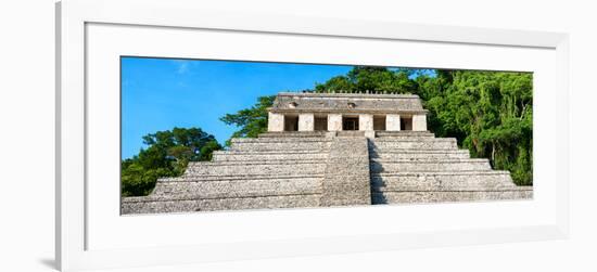 ¡Viva Mexico! Panoramic Collection - Mayan Temple of Inscriptions - Palenque III-Philippe Hugonnard-Framed Photographic Print