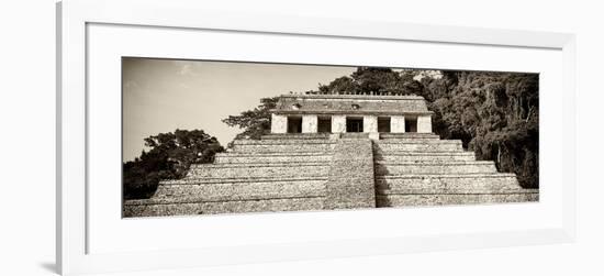 ¡Viva Mexico! Panoramic Collection - Mayan Temple of Inscriptions - Palenque IV-Philippe Hugonnard-Framed Photographic Print