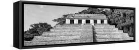 ¡Viva Mexico! Panoramic Collection - Mayan Temple of Inscriptions - Palenque V-Philippe Hugonnard-Framed Stretched Canvas