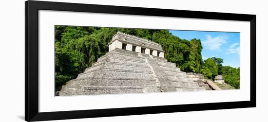 ¡Viva Mexico! Panoramic Collection - Mayan Temple of Inscriptions - Palenque VI-Philippe Hugonnard-Framed Photographic Print