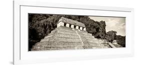 ¡Viva Mexico! Panoramic Collection - Mayan Temple of Inscriptions - Palenque VII-Philippe Hugonnard-Framed Photographic Print