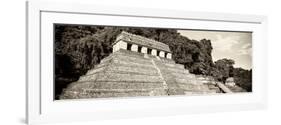 ¡Viva Mexico! Panoramic Collection - Mayan Temple of Inscriptions - Palenque VII-Philippe Hugonnard-Framed Photographic Print