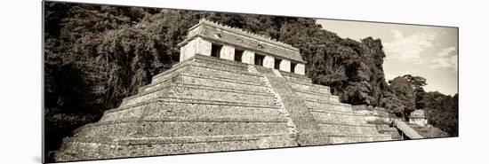 ¡Viva Mexico! Panoramic Collection - Mayan Temple of Inscriptions - Palenque VII-Philippe Hugonnard-Mounted Photographic Print