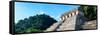 ¡Viva Mexico! Panoramic Collection - Mayan Temple of Inscriptions - Palenque-Philippe Hugonnard-Framed Stretched Canvas