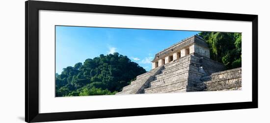 ¡Viva Mexico! Panoramic Collection - Mayan Temple of Inscriptions - Palenque-Philippe Hugonnard-Framed Photographic Print