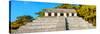 ¡Viva Mexico! Panoramic Collection - Mayan Temple of Inscriptions with Fall Colors II-Philippe Hugonnard-Stretched Canvas