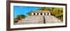 ¡Viva Mexico! Panoramic Collection - Mayan Temple of Inscriptions with Fall Colors II-Philippe Hugonnard-Framed Photographic Print