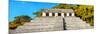 ¡Viva Mexico! Panoramic Collection - Mayan Temple of Inscriptions with Fall Colors II-Philippe Hugonnard-Mounted Photographic Print