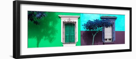 ¡Viva Mexico! Panoramic Collection - Mexican Colorful Facades I-Philippe Hugonnard-Framed Photographic Print