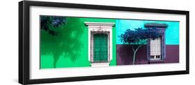 ¡Viva Mexico! Panoramic Collection - Mexican Colorful Facades I-Philippe Hugonnard-Framed Photographic Print