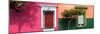 ¡Viva Mexico! Panoramic Collection - Mexican Colorful Facades II-Philippe Hugonnard-Mounted Photographic Print