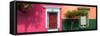 ¡Viva Mexico! Panoramic Collection - Mexican Colorful Facades II-Philippe Hugonnard-Framed Stretched Canvas