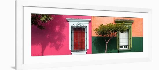 ¡Viva Mexico! Panoramic Collection - Mexican Colorful Facades II-Philippe Hugonnard-Framed Photographic Print