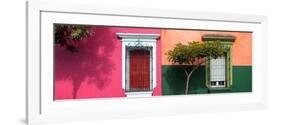 ¡Viva Mexico! Panoramic Collection - Mexican Colorful Facades II-Philippe Hugonnard-Framed Photographic Print