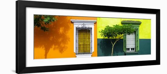 ¡Viva Mexico! Panoramic Collection - Mexican Colorful Facades IV-Philippe Hugonnard-Framed Photographic Print