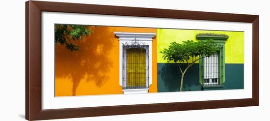 ¡Viva Mexico! Panoramic Collection - Mexican Colorful Facades IV-Philippe Hugonnard-Framed Photographic Print