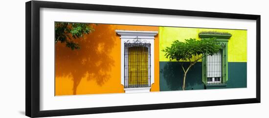 ¡Viva Mexico! Panoramic Collection - Mexican Colorful Facades IV-Philippe Hugonnard-Framed Photographic Print