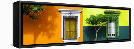 ¡Viva Mexico! Panoramic Collection - Mexican Colorful Facades IV-Philippe Hugonnard-Framed Stretched Canvas