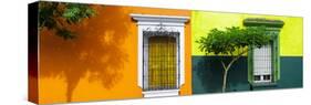¡Viva Mexico! Panoramic Collection - Mexican Colorful Facades IV-Philippe Hugonnard-Stretched Canvas