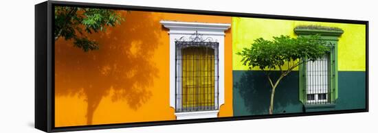 ¡Viva Mexico! Panoramic Collection - Mexican Colorful Facades IV-Philippe Hugonnard-Framed Stretched Canvas