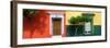 ¡Viva Mexico! Panoramic Collection - Mexican Colorful Facades-Philippe Hugonnard-Framed Premium Photographic Print