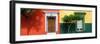 ¡Viva Mexico! Panoramic Collection - Mexican Colorful Facades-Philippe Hugonnard-Framed Photographic Print