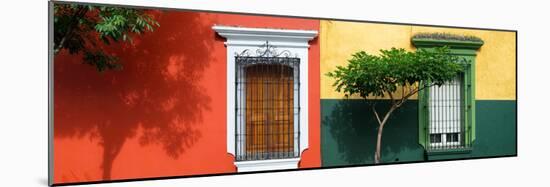 ¡Viva Mexico! Panoramic Collection - Mexican Colorful Facades-Philippe Hugonnard-Mounted Photographic Print