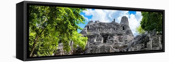 ¡Viva Mexico! Panoramic Collection - Mexican Mayan Ruins-Philippe Hugonnard-Framed Stretched Canvas
