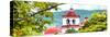 ¡Viva Mexico! Panoramic Collection - Mexican Red and White Church-Philippe Hugonnard-Stretched Canvas