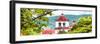 ¡Viva Mexico! Panoramic Collection - Mexican Red and White Church-Philippe Hugonnard-Framed Photographic Print