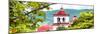 ¡Viva Mexico! Panoramic Collection - Mexican Red and White Church-Philippe Hugonnard-Mounted Photographic Print