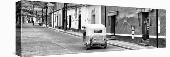 ¡Viva Mexico! Panoramic Collection - Mexican Street Scene with Tuk Tuk II-Philippe Hugonnard-Stretched Canvas