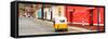 ¡Viva Mexico! Panoramic Collection - Mexican Street Scene with Tuk Tuk III-Philippe Hugonnard-Framed Stretched Canvas