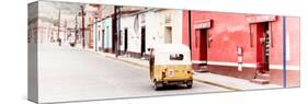 ¡Viva Mexico! Panoramic Collection - Mexican Street Scene with Tuk Tuk-Philippe Hugonnard-Stretched Canvas