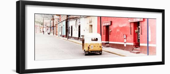 ¡Viva Mexico! Panoramic Collection - Mexican Street Scene with Tuk Tuk-Philippe Hugonnard-Framed Photographic Print