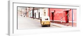 ¡Viva Mexico! Panoramic Collection - Mexican Street Scene with Tuk Tuk-Philippe Hugonnard-Framed Photographic Print