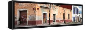 ¡Viva Mexico! Panoramic Collection - Mexican Street-Philippe Hugonnard-Framed Stretched Canvas