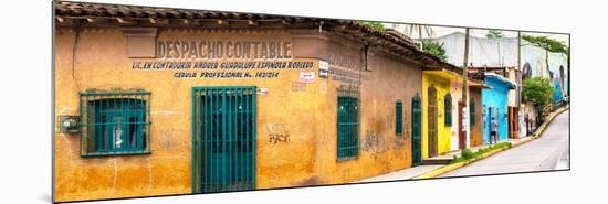 ¡Viva Mexico! Panoramic Collection - Mexican Urban Street-Philippe Hugonnard-Mounted Photographic Print