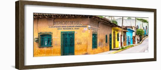 ¡Viva Mexico! Panoramic Collection - Mexican Urban Street-Philippe Hugonnard-Framed Photographic Print